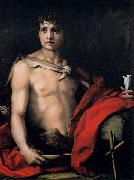 Andrea del Sarto St John the Baptist oil on canvas